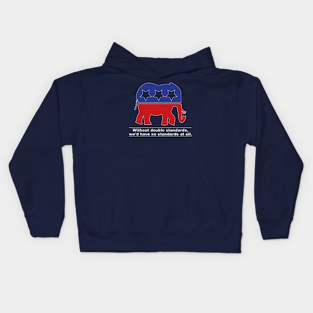 Republican Standards Kids Hoodie by hellomammoth